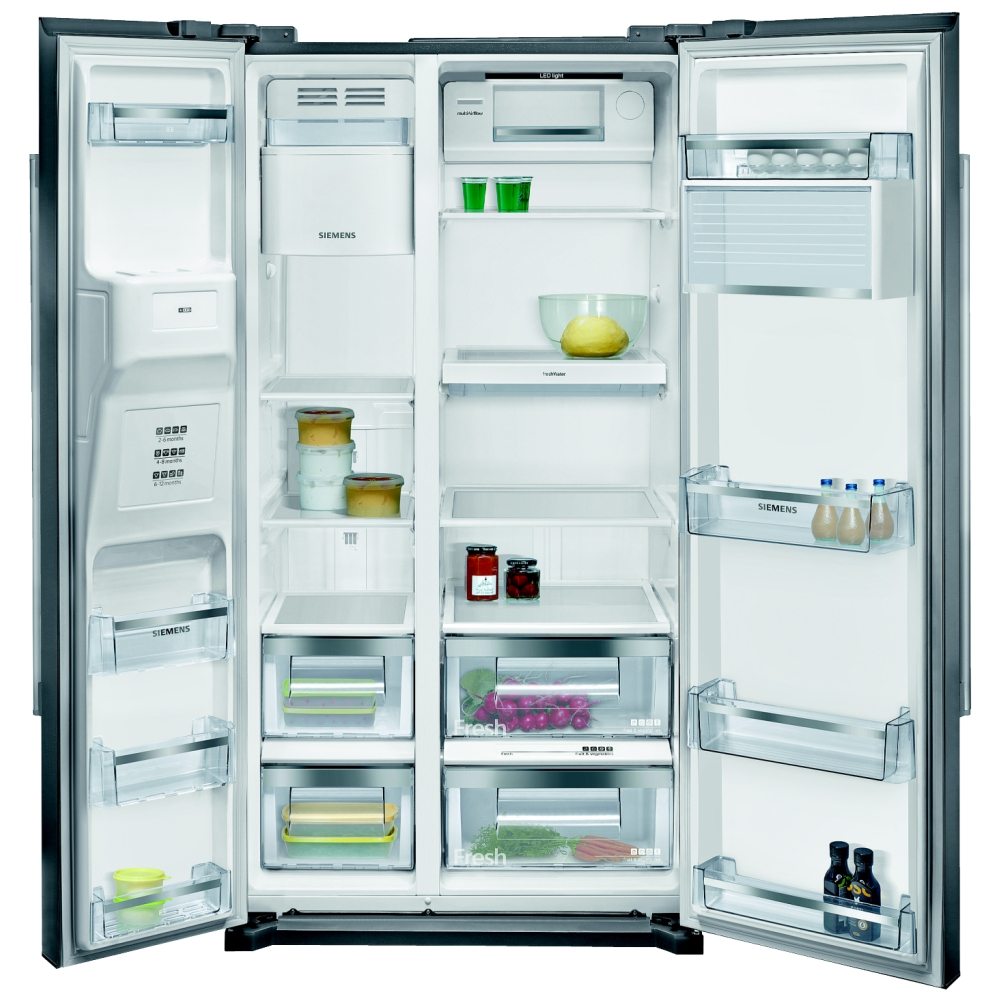 Siemens KA90IVI20G IQ 500 American Style Fridge Freezer Non Plumbed