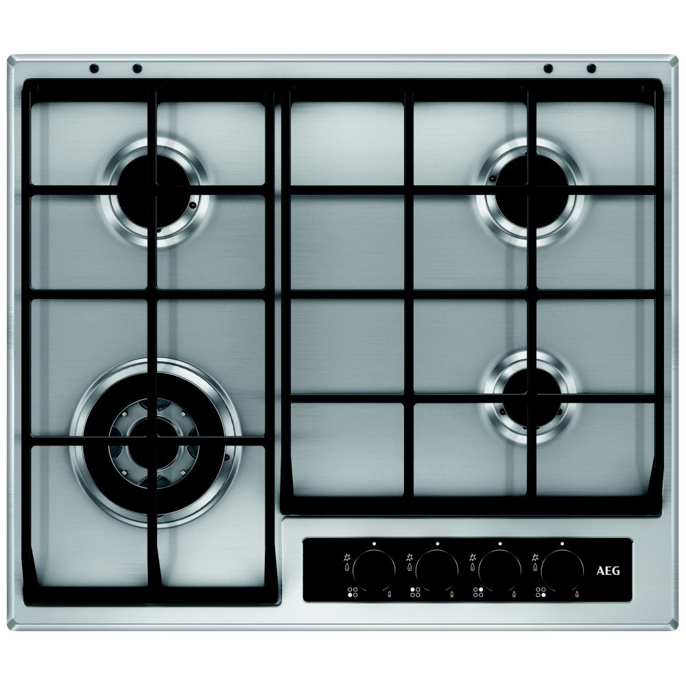 AEG HG65SY4551 60cm 4 Burner Gas Hob STAINLESS STEEL Appliance City