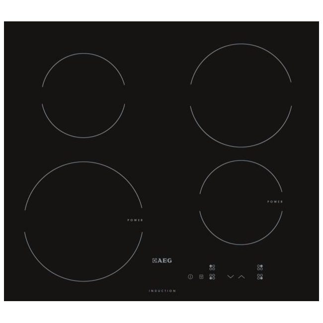 Aeg Hk604200ib 60cm 4 Zone Induction Hob 13 Amp Black