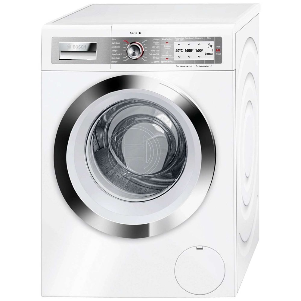 Bosch Wayh8790gb 9kg Serie 8 Washing Machine 1400rpm White