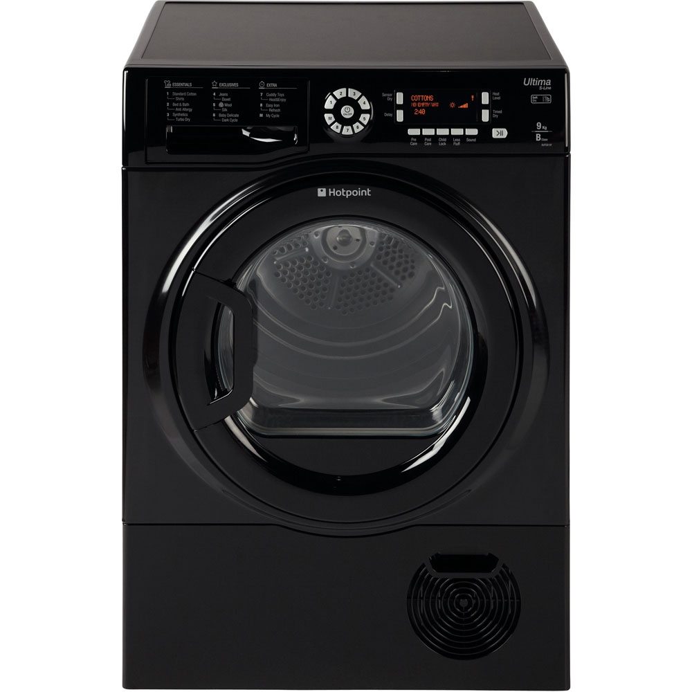 Hotpoint SUTCD97B6KM 9kg Ultima S-Line Condenser Tumble Dryer - BLACK ...