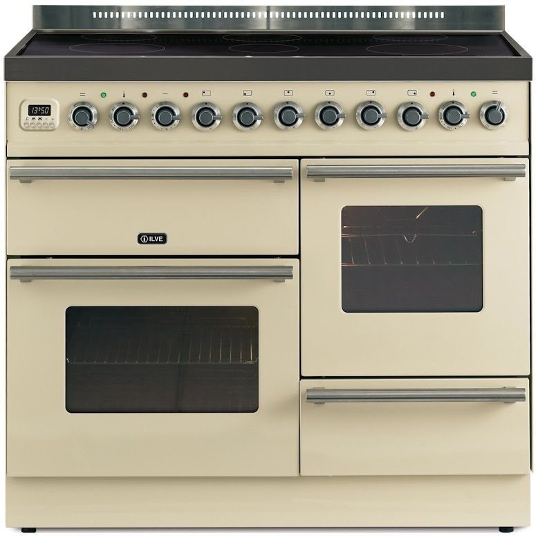 Ilve Ptwi 100 E3 Cr 100cm Roma Xg Induction Range Cooker Cream