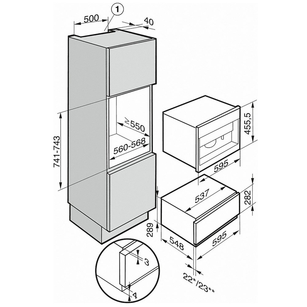 Miele CVA6405CLST Built In Coffee Machine Plumbed In ...