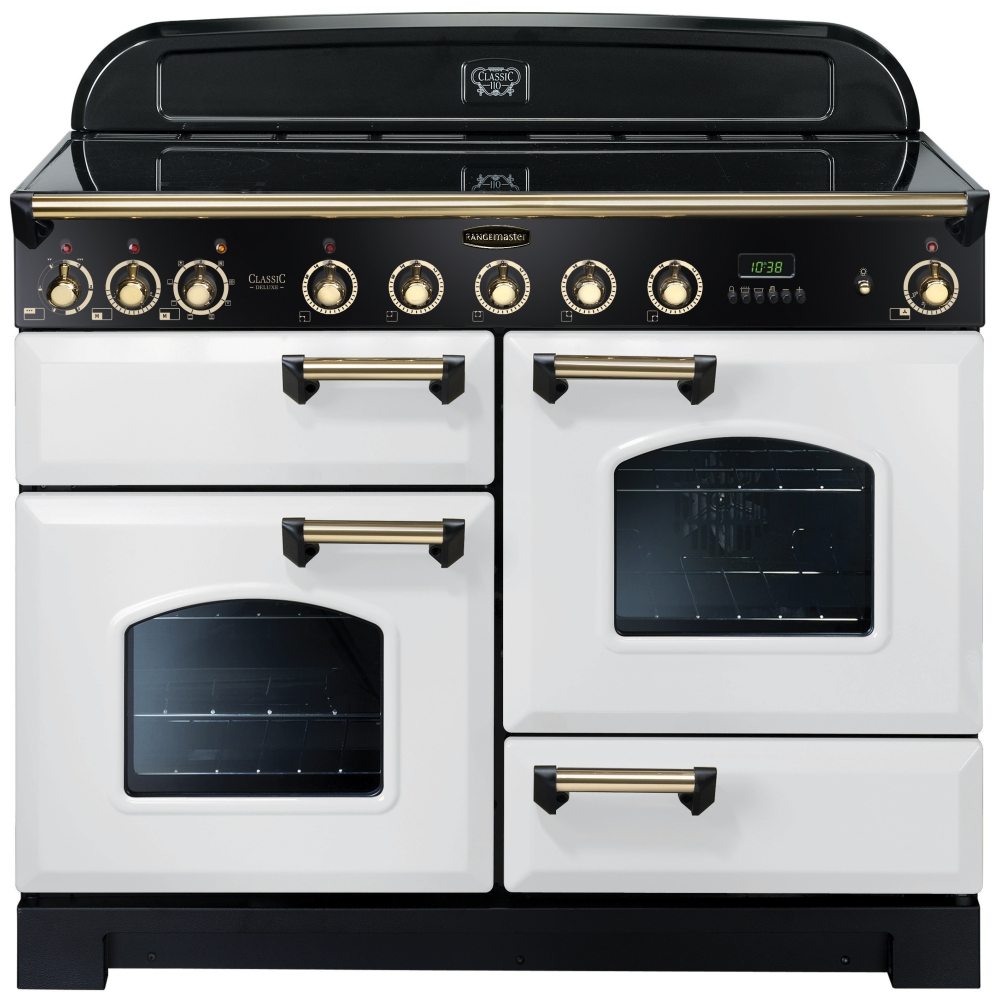 Rangemaster CDL110EIWH/B Classic Deluxe 110cm Induction Range Cooker ...