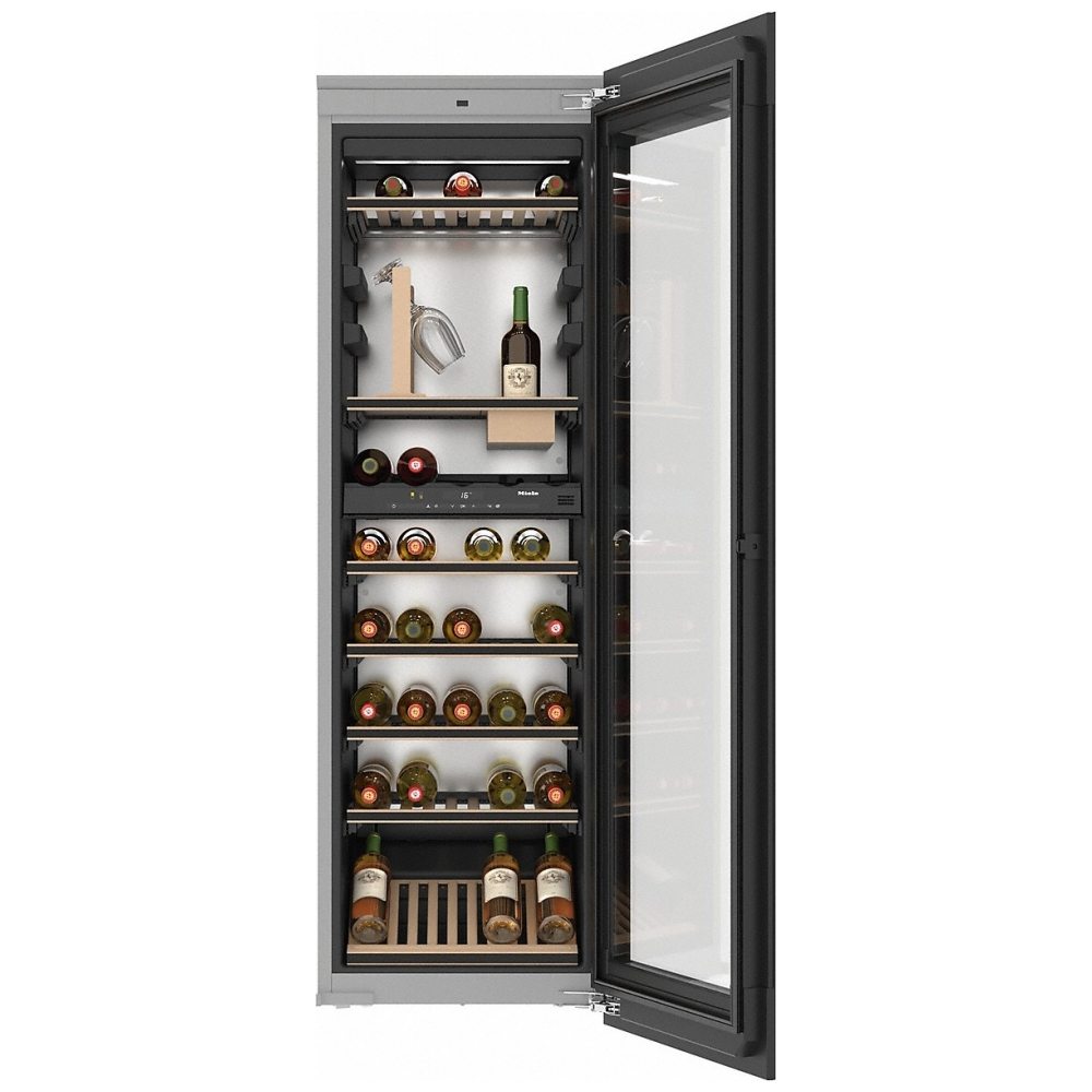 Miele Kwt6722igs 178cm Integrated In Column Wine Cooler Black