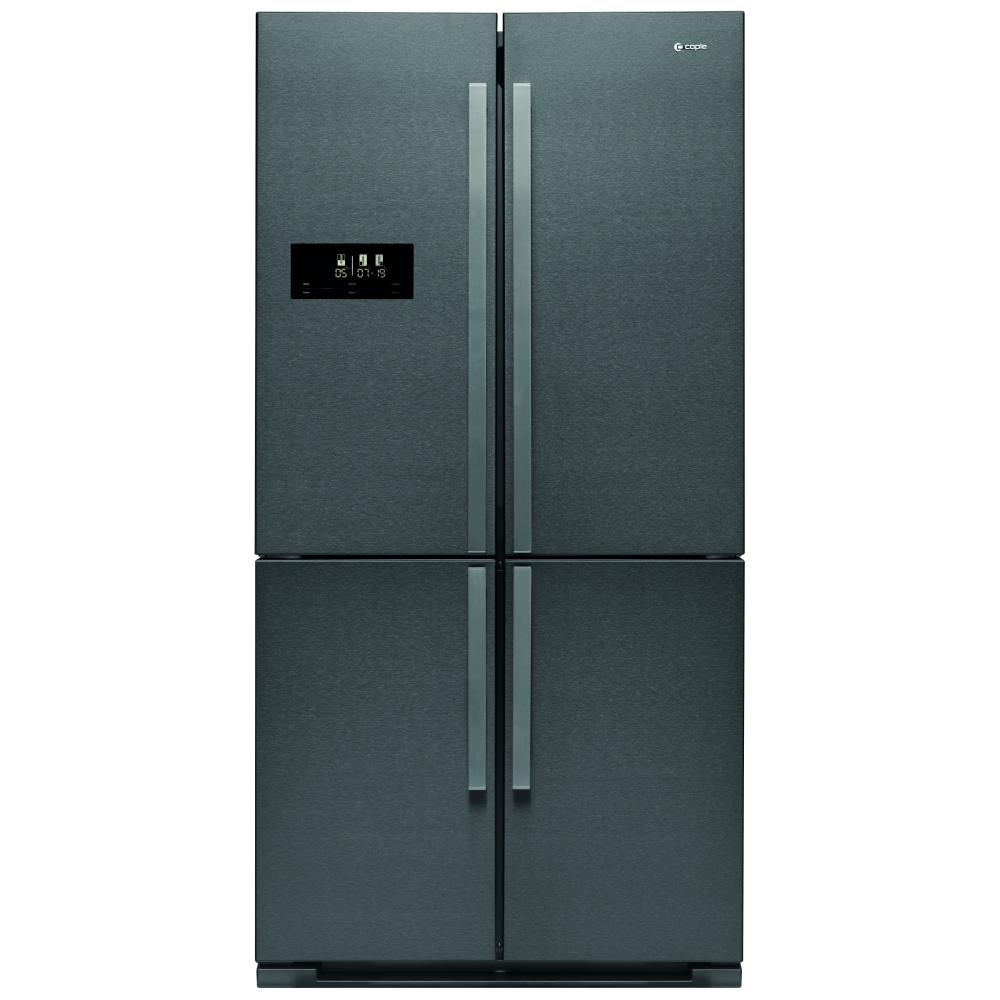 Caple Caff45gm French Style Four Door Fridge Freezer Non Ice Water Gunmetal