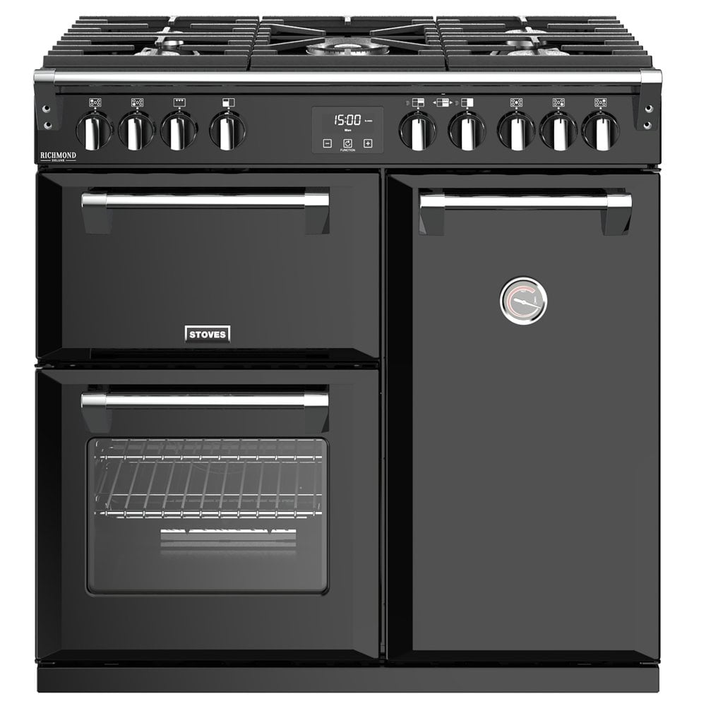 Stoves Richmond Dx S900gbk 4903 Richmond Deluxe 90cm Gas Range Cooker