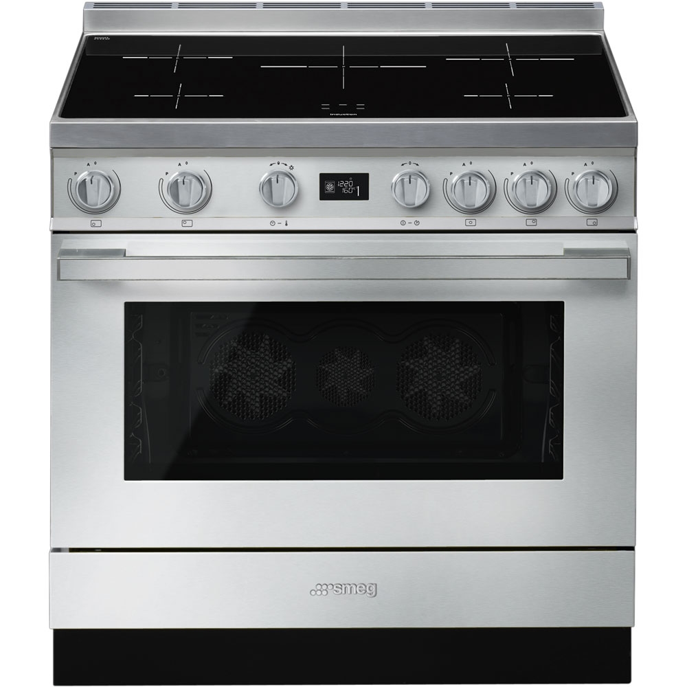 Smeg Cpf9ipx 90cm Portofino Pyrolytic Induction Range Cooker