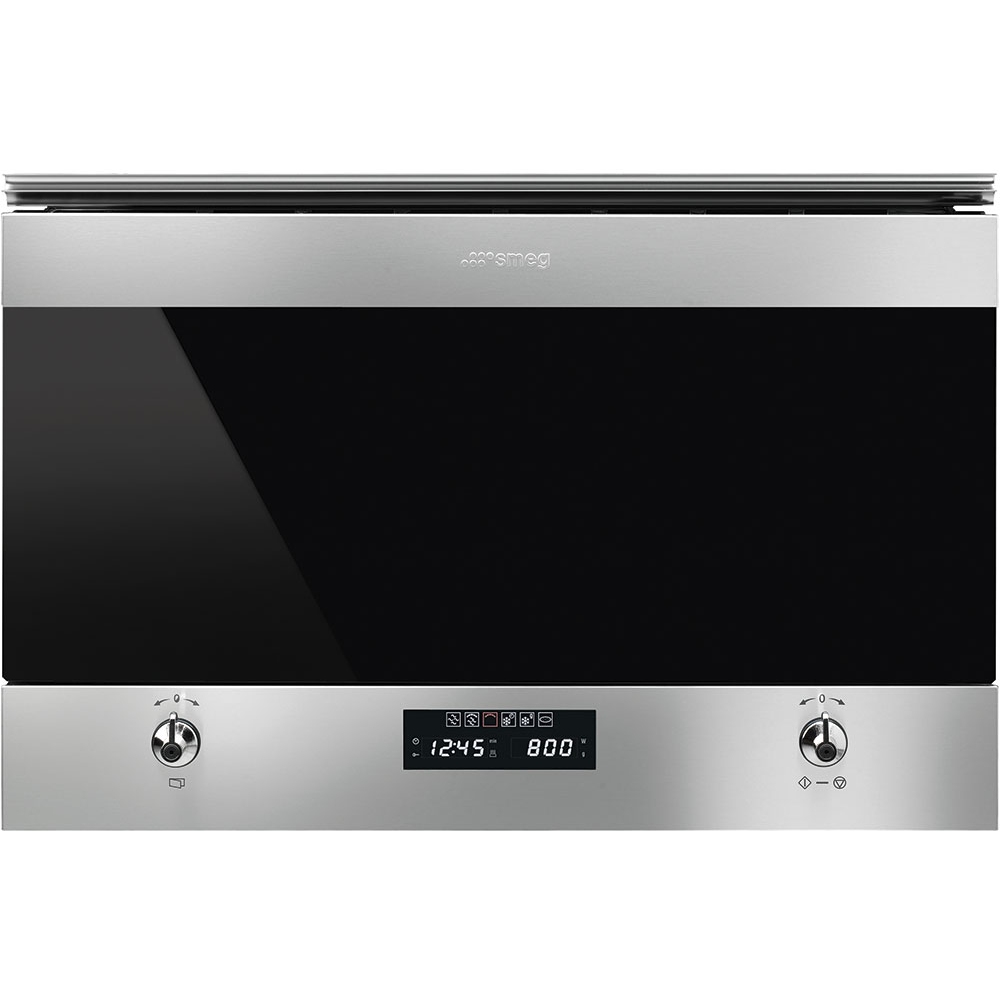 Smeg MP322X1 - BAD BOX Built In Classic Microwave And Grill For Wall Unit - STAINLESS STEEL