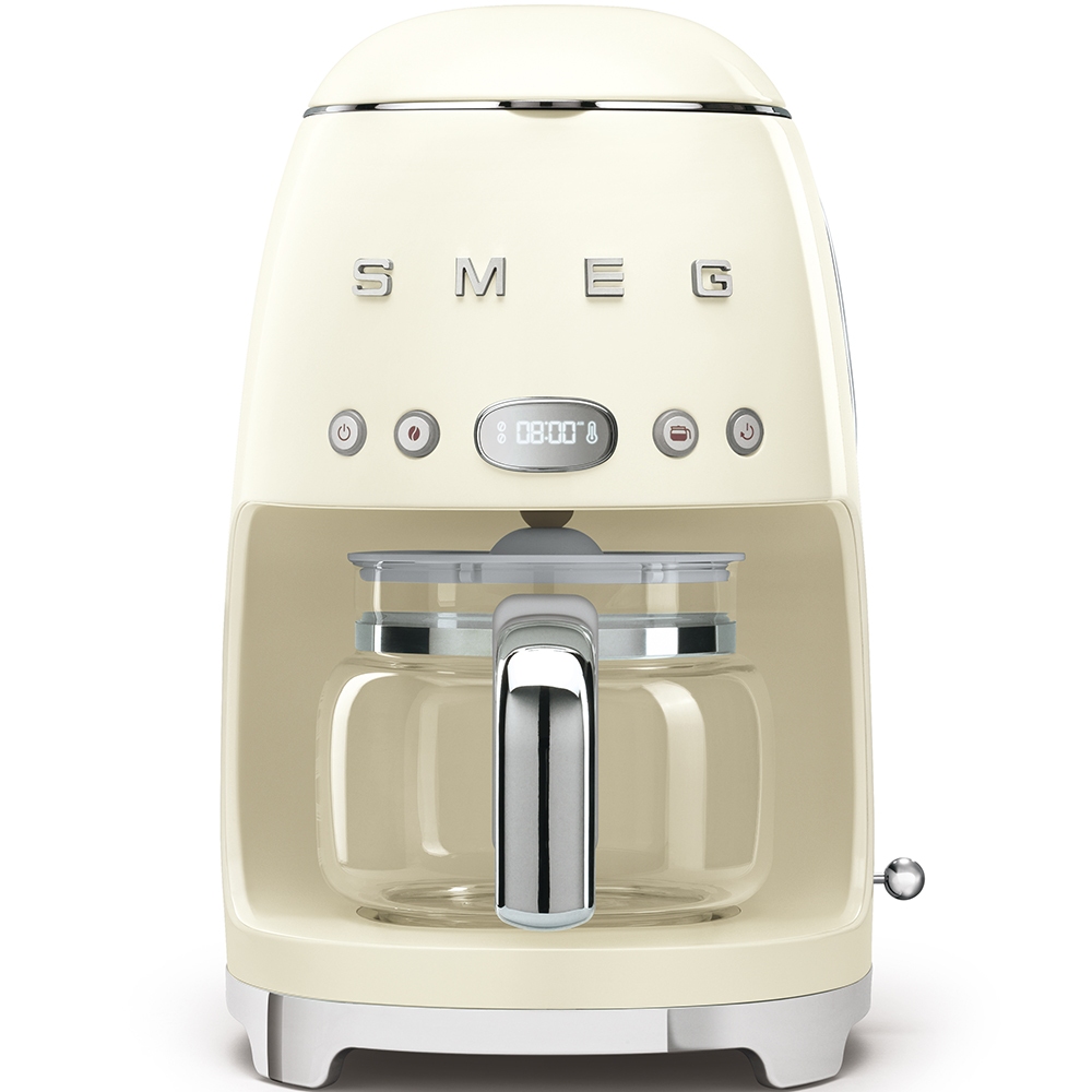 Smeg DCF01CRUK Freestanding Retro Drip Coffee Machine CREAM