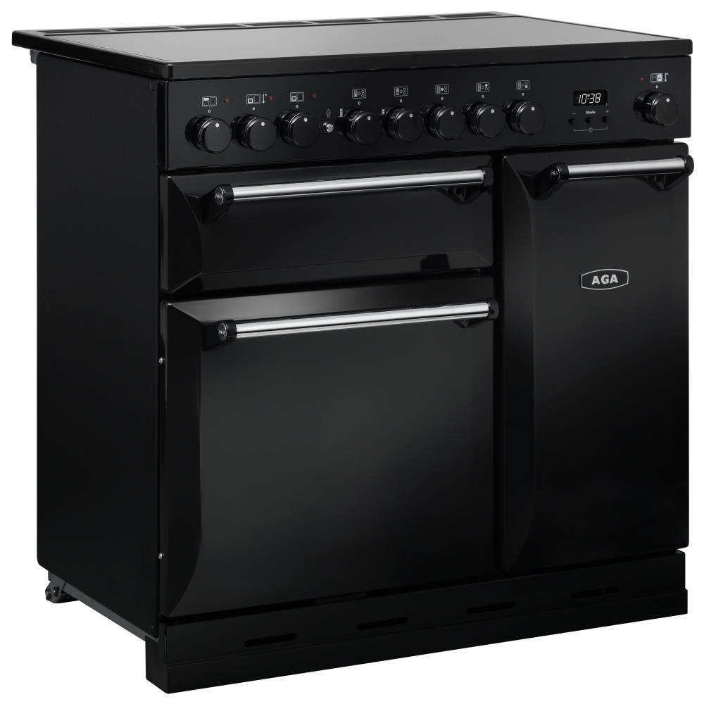 AGA Masterchef MDX90EIBLK Masterchef Deluxe 90cm Induction Range Cooker