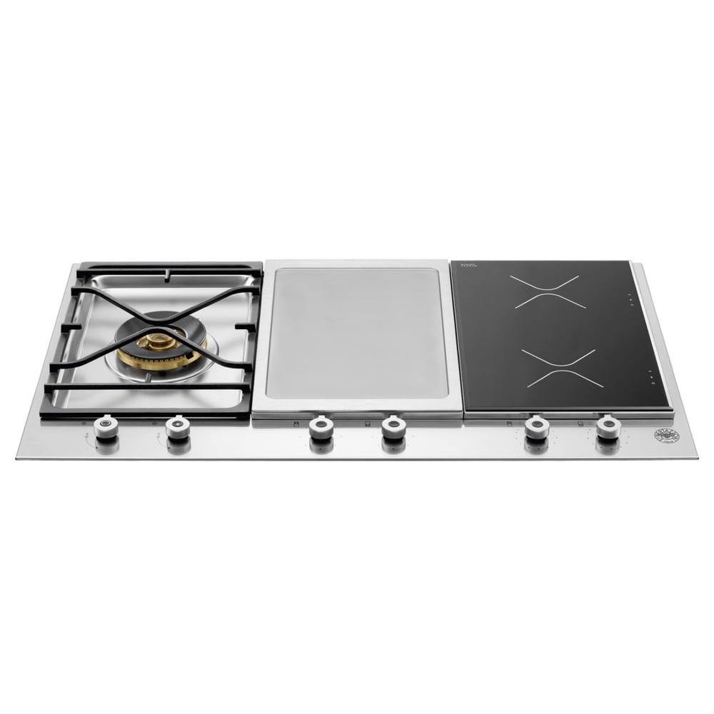 combined gas induction hob