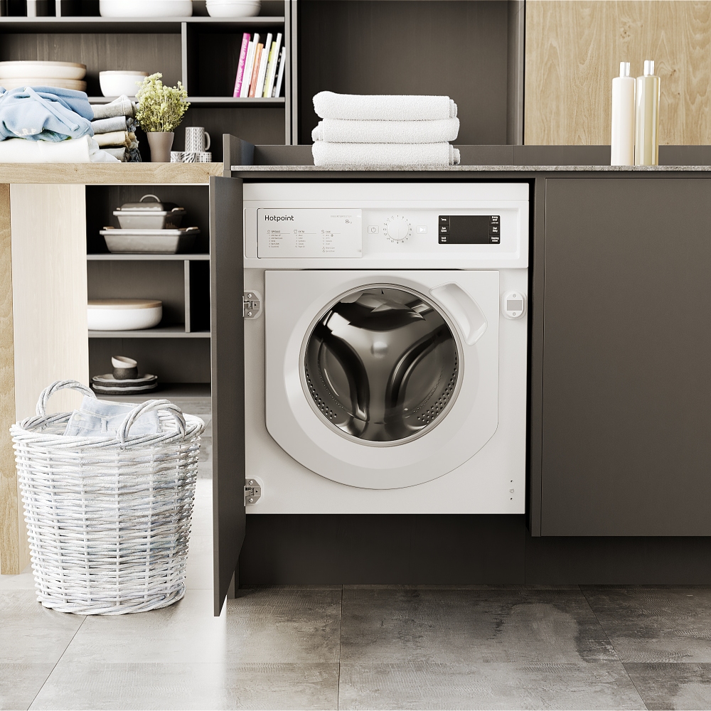 Hotpoint WMHG81484 8kg Fully Integrated Washing Machine - Appliance City