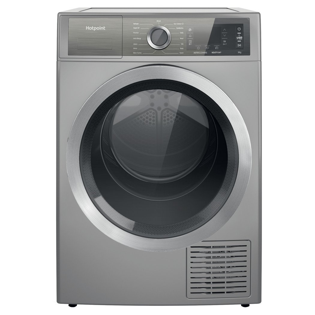 Hotpoint H8D94SB 9kg Heat Pump Condenser Dryer - SILVER