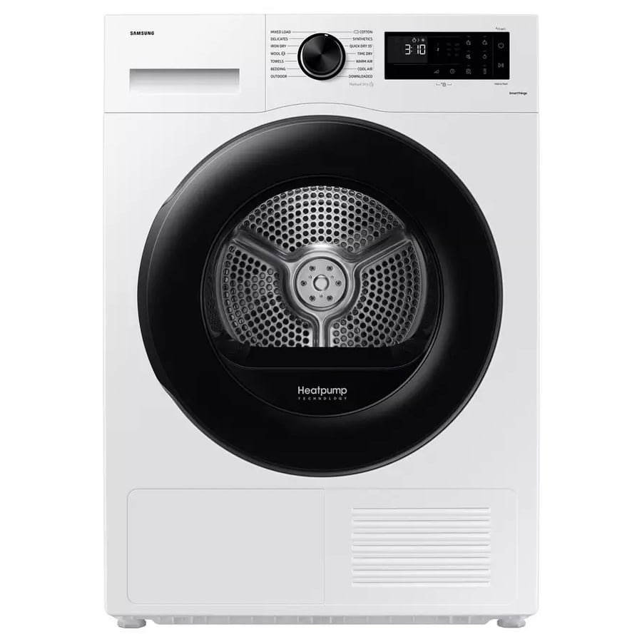 Samsung DV80CGC0B0AEEU Series 5 OptimalDry 8kg Smart Heat Pump Tumble Dryer, A++ Rated - WHITE