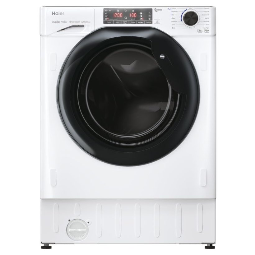 Haier HWQ90B416FWB 9kg Integrated Series 4 Washing Machine 1600rpm - WHITE