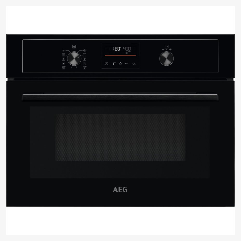 AEG KMX365060B Series 8000 60cm Built In Combi Microwave For Tall Housing - BLACK