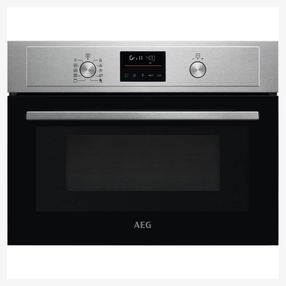 AEG KMX525060M Built In Microwave & Grill For Tall Housing - STAINLESS STEEL