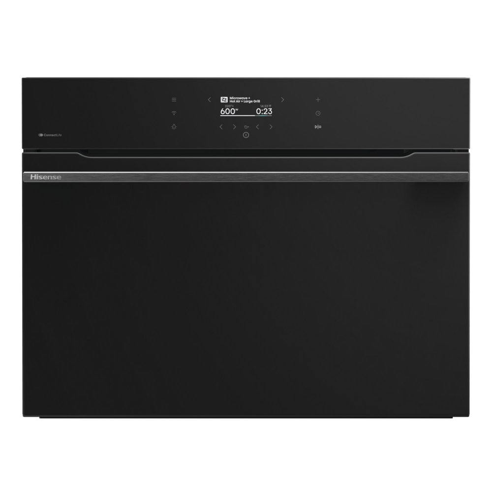 Hisense BIM4AH8UKWF Hi8 BlackLine Built In Combi Microwave For Tall Housing - BLACK