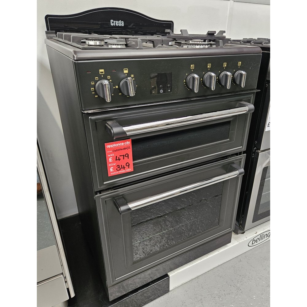 Creda C60DFMRA/Z - EX DISPLAY 60cm Traditional Dual Fuel Cooker Gold Print - ANTHRACITE