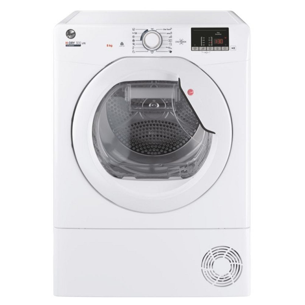 Hoover HLE C8DE-80 8kg Condenser Dryer - WHITE